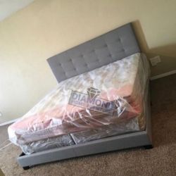 NEW TWIN FULL QUEEN KING SIZE BED WITH MATTRESS AND BOXSPRING INCLUDING FREE DELIVERY 