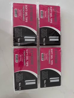 Extreme+ Soft Gel Tips French Bambo No.15 – 4 Pack