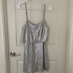 Forever 21 Silver Sequence Dress 