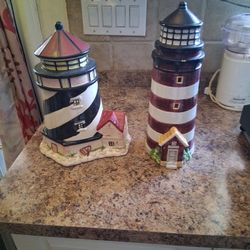 Lighthouse Cookie Jar Set
