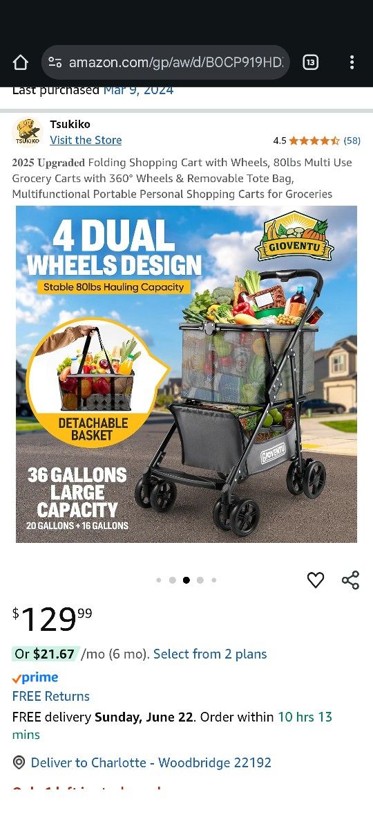Folding Shopping Cart
