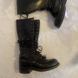 The Street Goth Babydoll Combat Boots Size 8.5