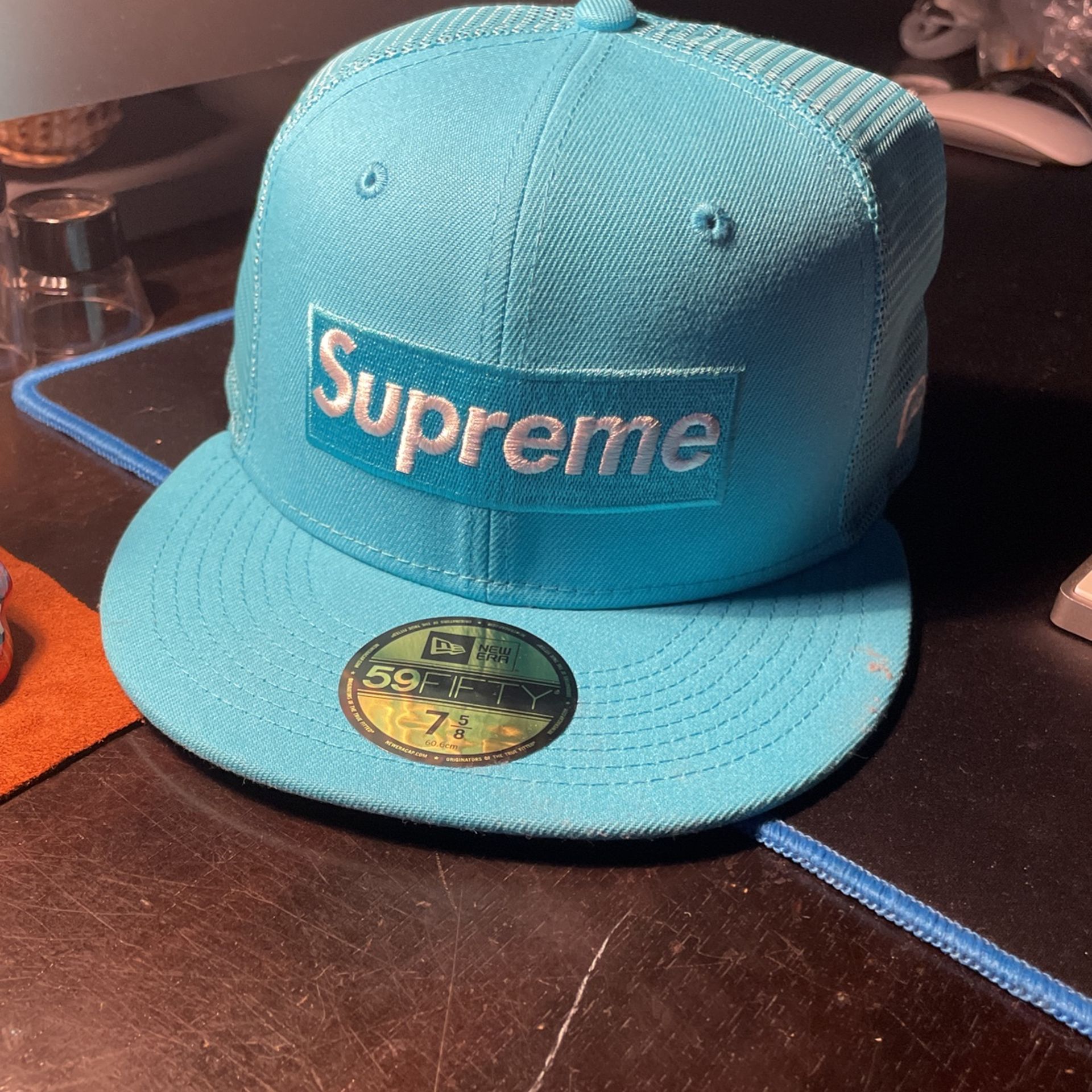 Supreme x New Era Box Logo Mesh Back 