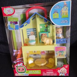 CoComelon's Pop N' Play House Transforming Playset | 7 Pcs Toy