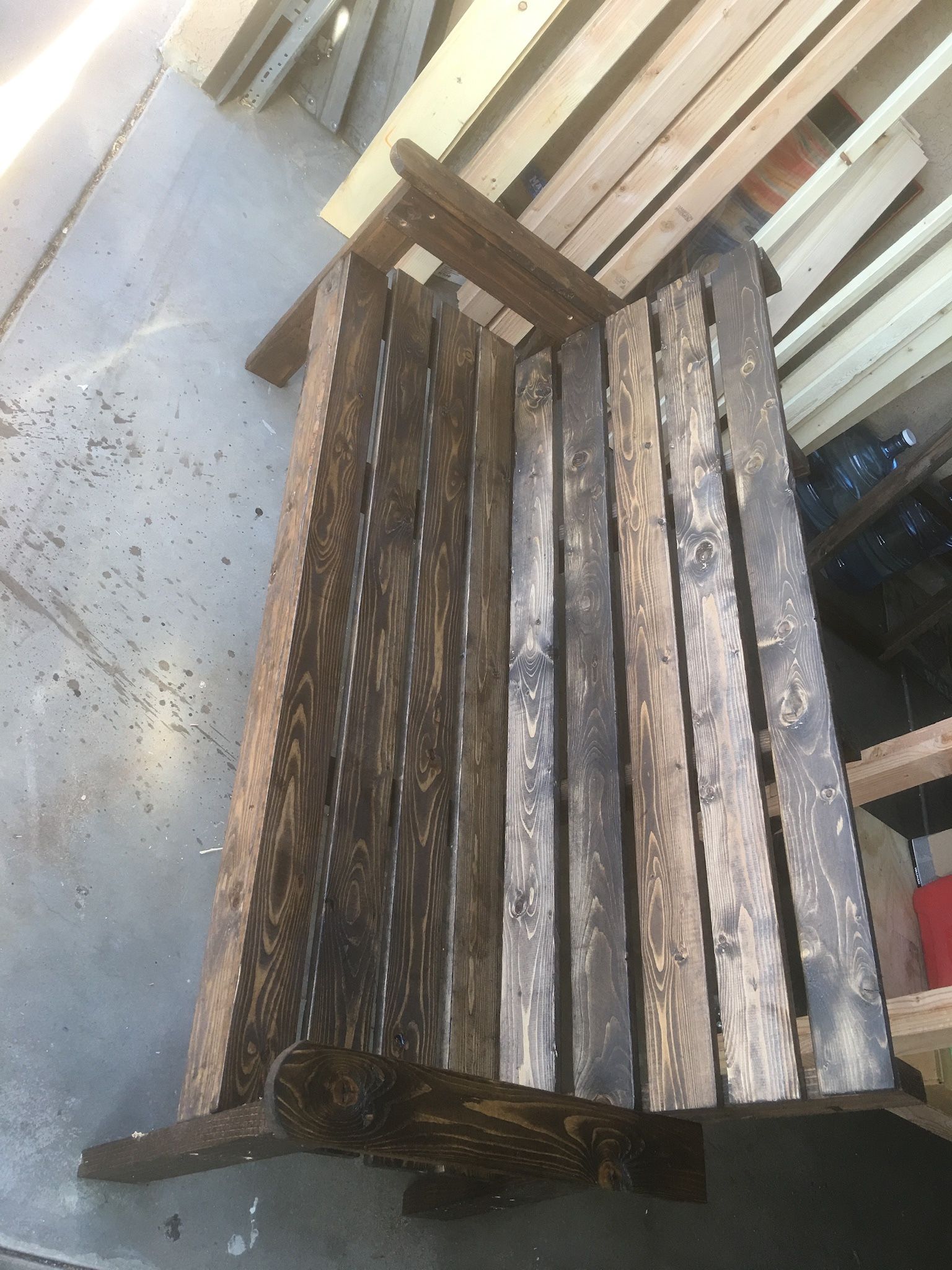 2 seater with table hand made out door patio furniture bench custom