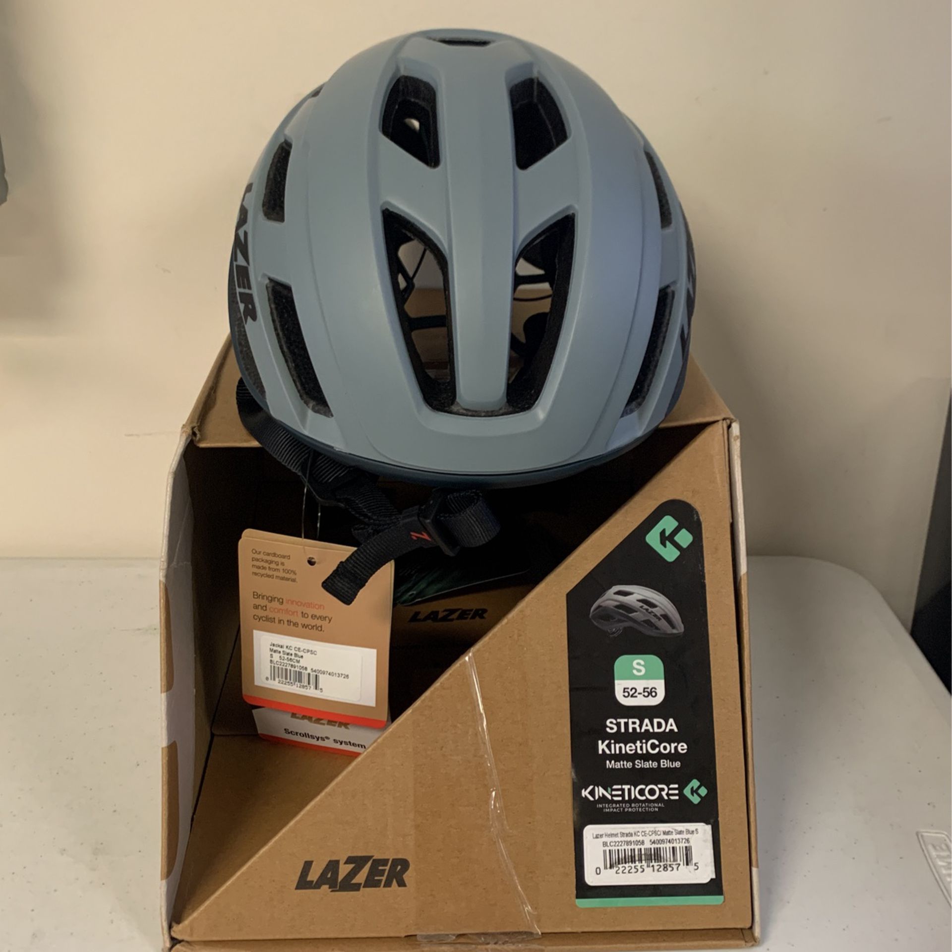 Lazer Strada Kineticore Bike Helmet ,Lightweight Bicycling Gear For Adult Men and Women Cycling Head Gear.  Sz S.          Ez