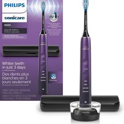 PHILIPS Sonicare 9000 Special Edition Rechargeable Toothbrush, Black/Purple, HX9911/91