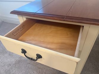 Pristine Ethan Allen Solid Wood End Tables