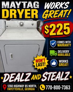 Maytag Dryer for Sale 
(Works Great) Comes w/ Warranty