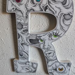 Wall Hanging Hand Drawn Art 