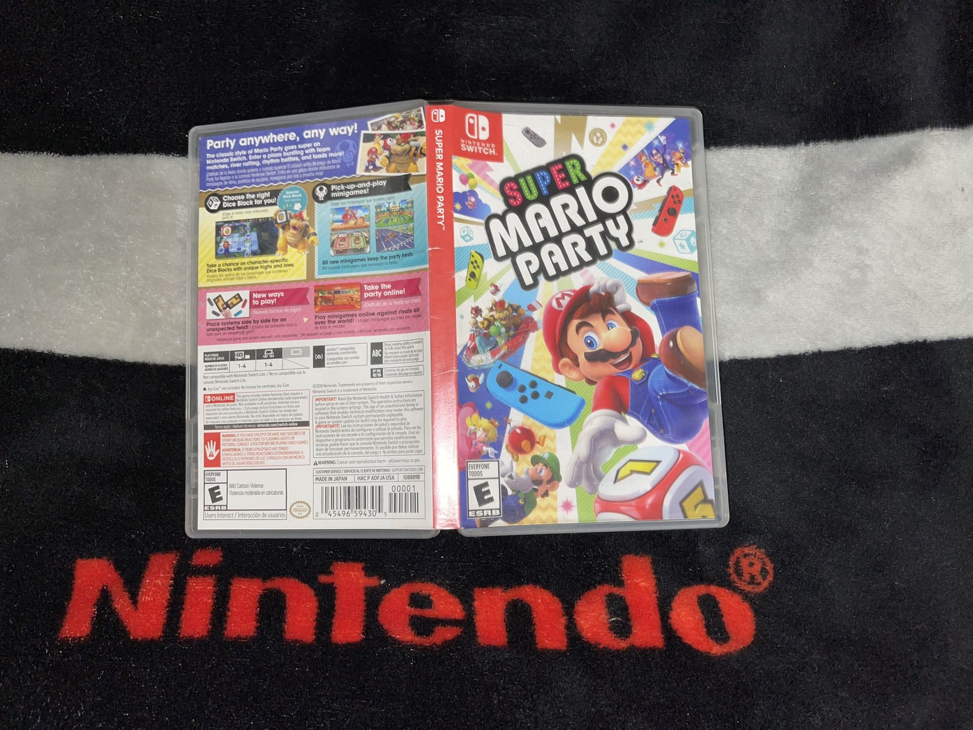 Super Mario Party Nintendo Switch Case Only