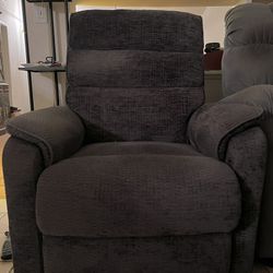 Dark Gray Power Recliner 