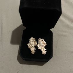 10k XL Gold Nugget Earrings