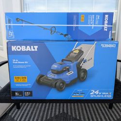 NEW** 24v Kobalt Lawn Mower + 24v Trimmer / Weed Wacker