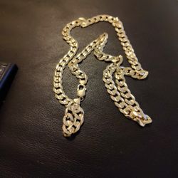 10k 31" Cuban Link Solid Gold Necklace