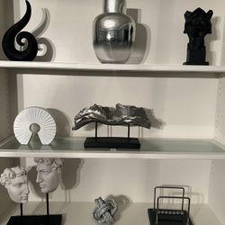 8 House Decor Statue / Vase Items Sold Together 