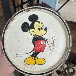Vintage Mickey Mouse Serving Tin