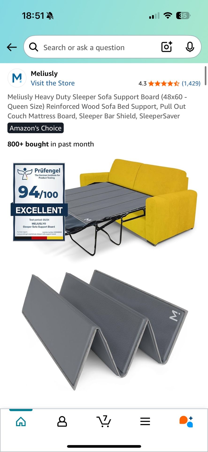 Sleeper Sofa Support Board
