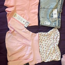 Cute Shirts And Bottoms Brand New With Tags!