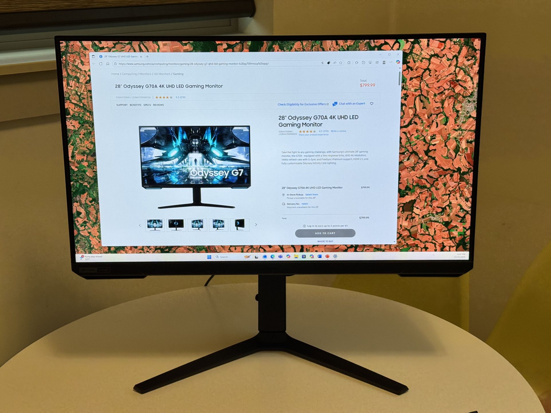 Samsung 28” 4K UHD Gaming Monitor LS28AG700NNXZA