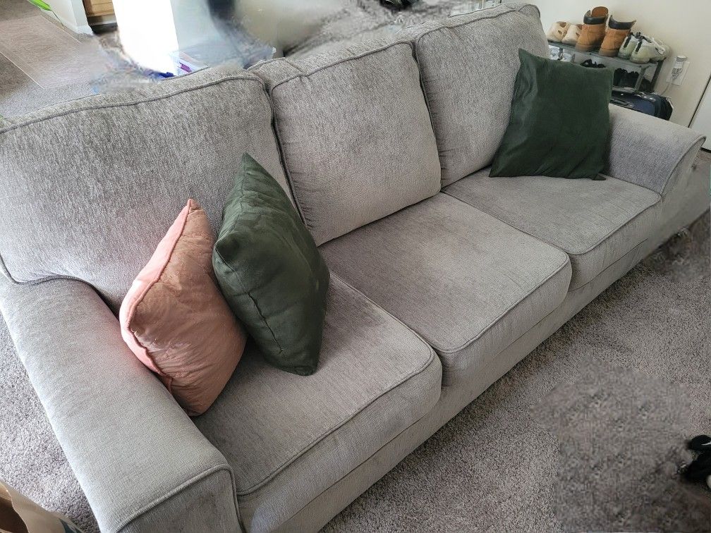 81' Grey Sofa