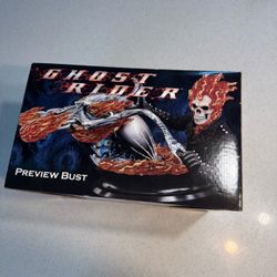 Ghost Rider Hell Cycle Bust Statue Preview Diamond Select 1097/5,000