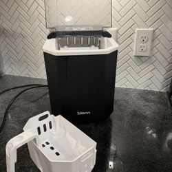 Silonn Countertop Ice Maker – Portable Ice Machine (26 lbs/day, Ready in 6 Minutes)