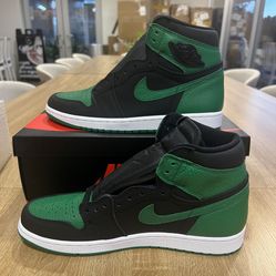 Jordan 1 Retro High OG Pine Green Black Size 11 DS