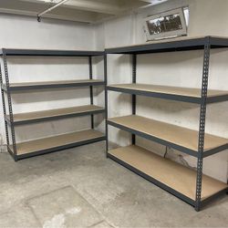 Garage Shelving 72 in W x 24 in D Boltless Industrial Shed Storage Rigid Racks Stronger Than Homedepot Costco Lowes Delivery Available