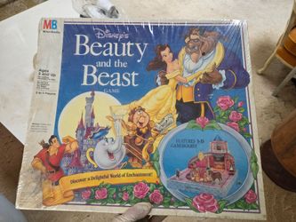 Vintage Disney Beauty and the Beast Board Game – Sealed