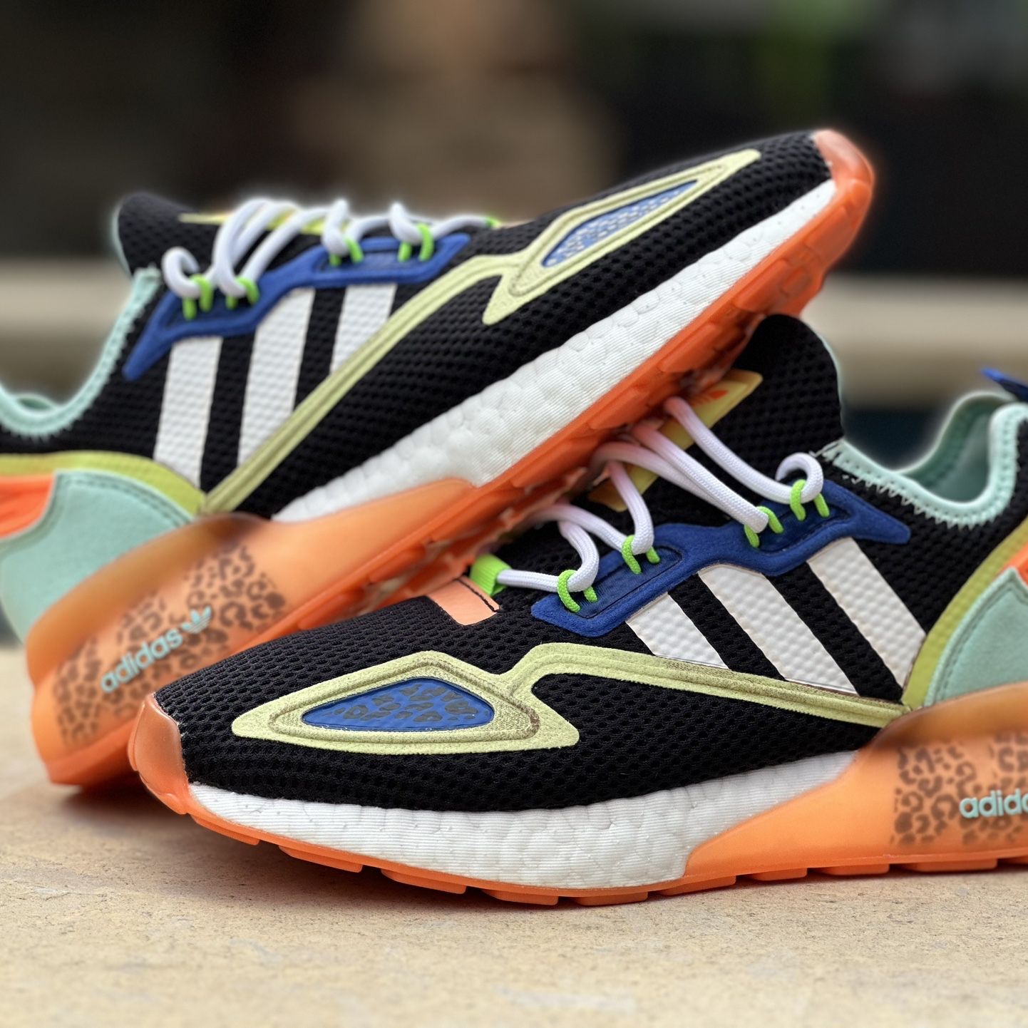 Adidas ZX 2K Boost Shoes FX6530 Marathon Running Shoes Sneakers