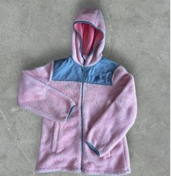 REEBOK Full Zip Jacket Sherpa Lined Fleece Hoodie Athleisure Girl 10/12