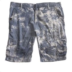Maxi Milian NY Men’s Cargo Shorts 38–40 Blue Tie Dye Cotton Blend Streetwear Summer 