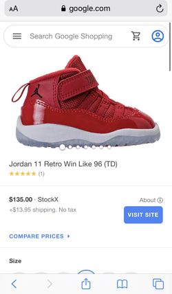 Jordan retro 11 size 7c