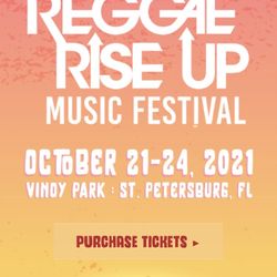 Reggae Rise Up Music Festival Ticket Florida