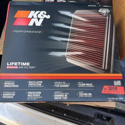 K&N Air Filter 33-3059 Nissan/mercedes Benz $50 Ea