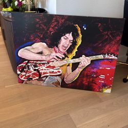 Eddie Van Halen Canvas Wall Art 4’ X 3’