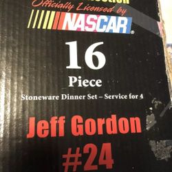 NEW Jeff Gordon Dishes Set Nascar #24 Sports Memorabilia Driver Collection 