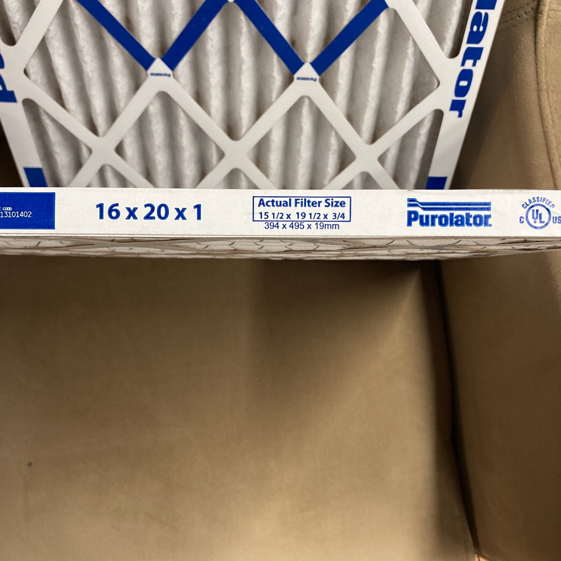 Purolator Home Air Filter 16x20x1 (3 Total)