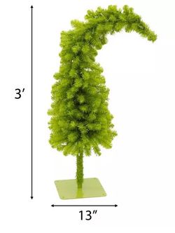 3ft LED Bright Green Whimsical Tree