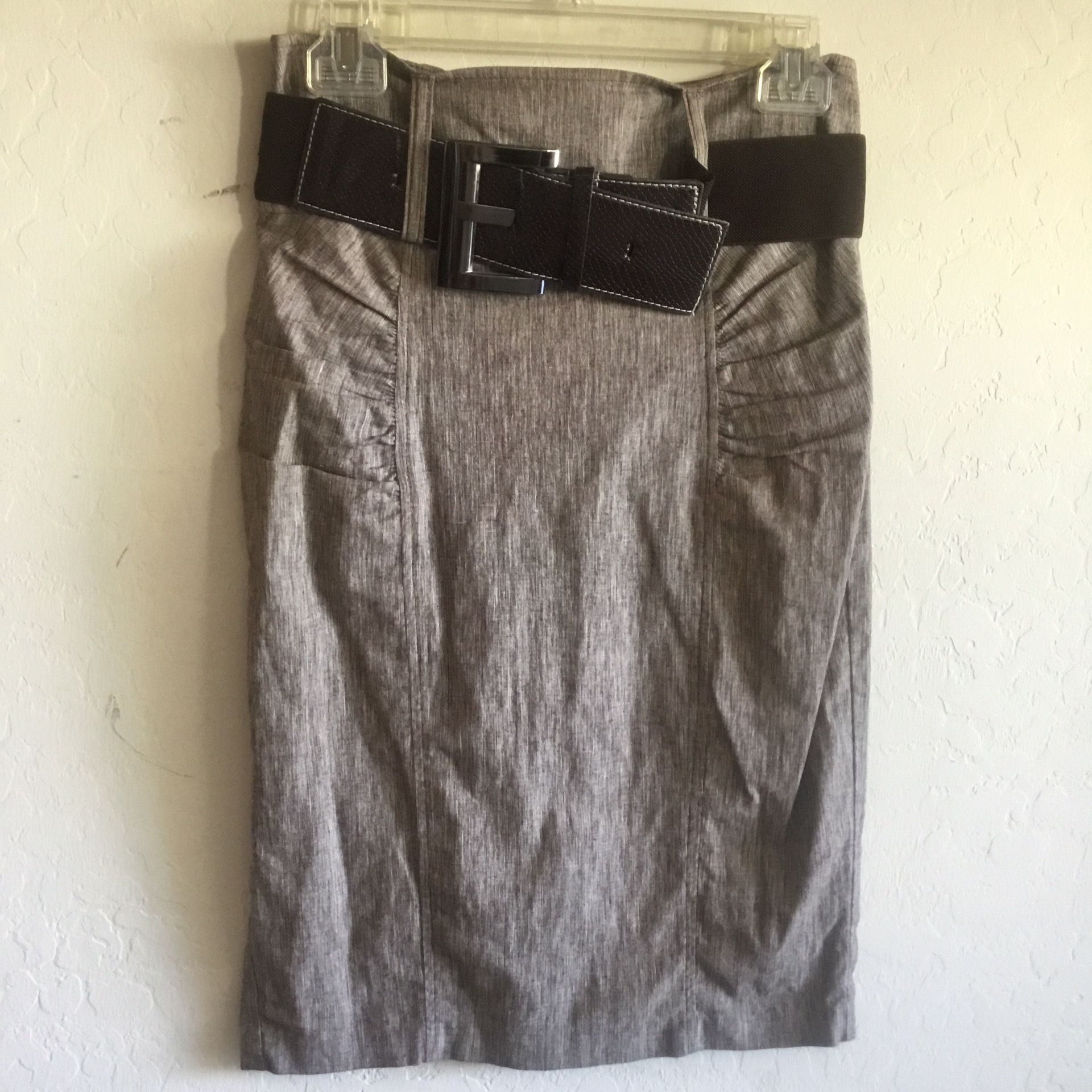 Renpo Girl Brown Skirt With Belt. S