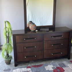 Cavalier Dresser Solid Wood Tigerwood 68”