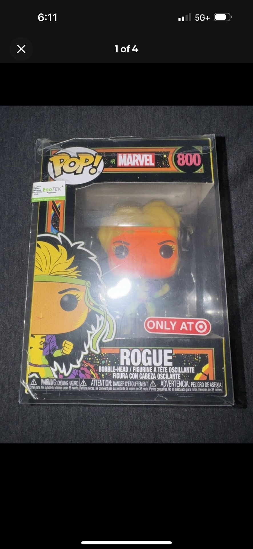 Funko Pop! Vinyl: Marvel - Rogue - Target (T) (Exclusive) #800 w/ Protector