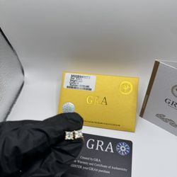 S925 Sterling Silver Moissanite Earrings 14k Gold Plated VVS1 D Color 1.0ct VVS1