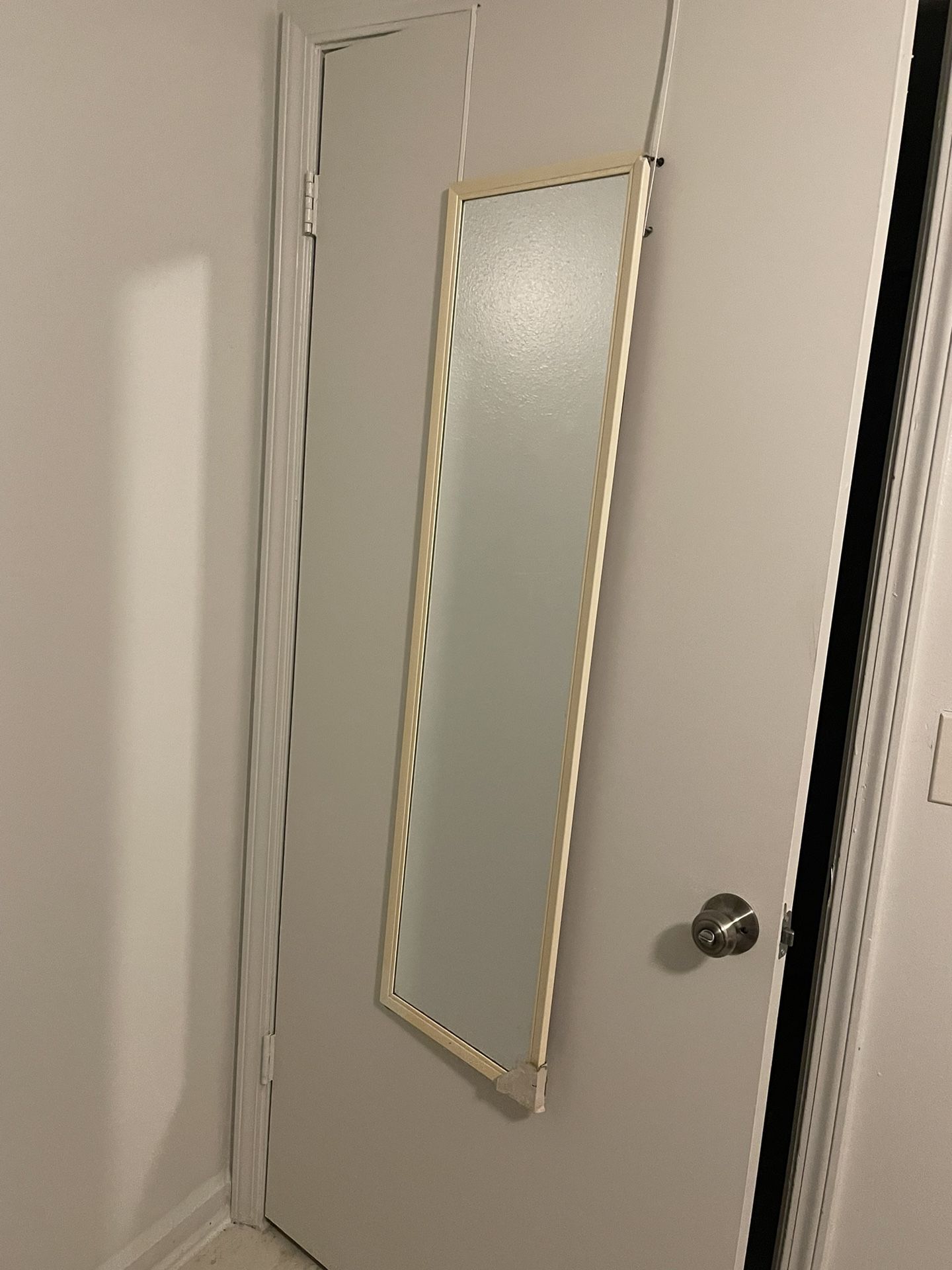 Over the door full length mirror