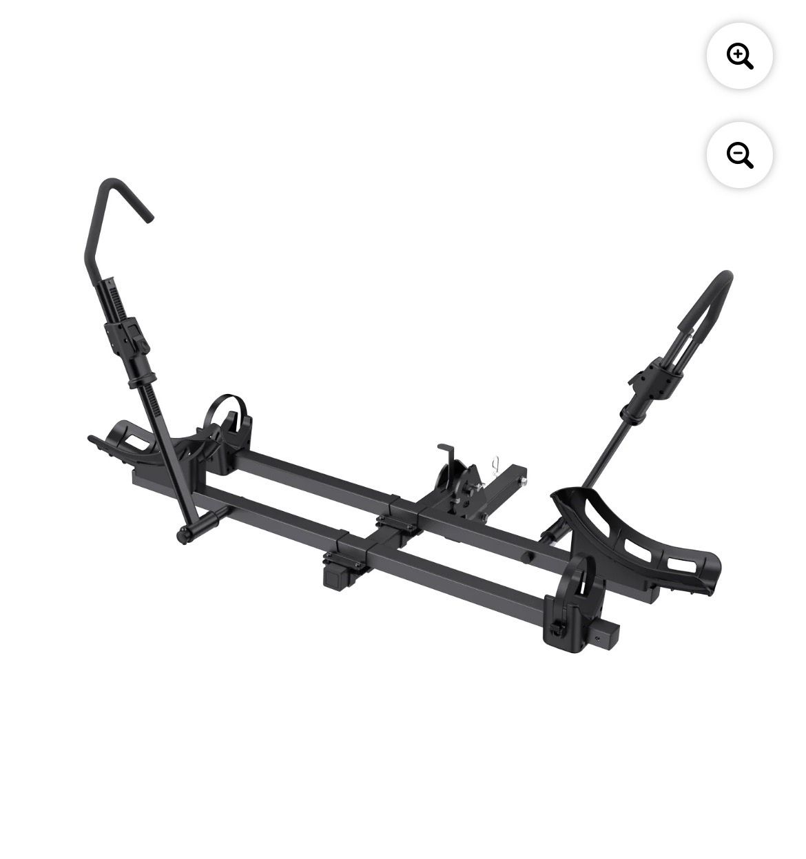 Ozark Trail Premium Platform Steel Bike Rack with 132lbs Load Capacity, 2'' Hitch Receiver E-Bike Compatible