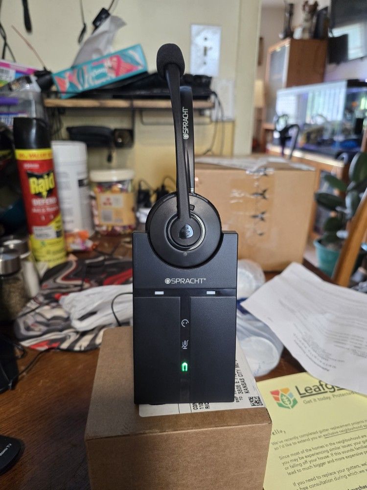 Spracht Headset Wireless Headset- Dual Ear Dect Headset With Mike # 341