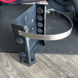 Power Tank - 11 lb & 4.25 lb Propane Tank Holder 9 Inch Cylinder Mounting Bracket with Strap for Truck Bed, Car, RV, Boat