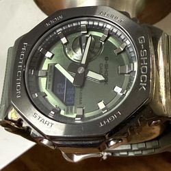 GENUINE Metal Casio g shock green