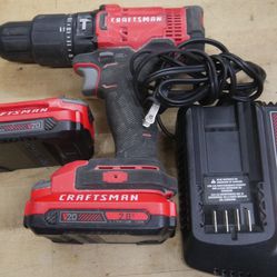 Craftsman Hammer Drill CMCD711 with 2 batteries & charger 875951-1